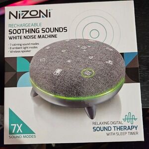 Nizoni Sound Therapy White Noise Machine Sleep Timer 7 Sound‎ Modes